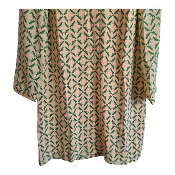 🔴Charlotte Taylor Women Dress Novality Grass Hopper Pattern Green‎ and yellow 2 - Picture 7 of 17